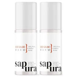 CBD Wärmesalbe Roll-On 250mg | Schmerzsalbe extra stark Arnika & Teufelskralle 2er Set Creme 100 ml