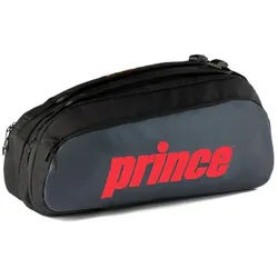 Prince Tennis-Racketbag Tour 2 Comp (Schlägertasche, 2 Hauptfächer, Thermofach) 2025 schwarz/rot 6er