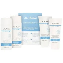 M. Asam Gesichtspflege-Set CLEAR SKIN Set Gesichtsreinigungs-Set gegen Pickel & Hautunreinheiten, 4-tlg.