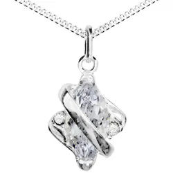 OSTSEE-SCHMUCK Kette mit Anhänger Ostsee-Schmuck Kette mit Anhänger Paola Kette mit Anhänger Paola (2-tlg) silberfarben 42 cm