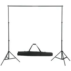 vidaXL Fotohintergrund, Hintergrundtuch-System 600 x 300 cm Weiß