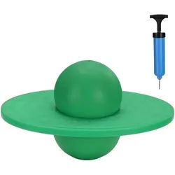 Relaxdays Pogo Ball , Grün , Kunststoff , 39x28 cm , Freizeit & Co, Gartenspielzeug