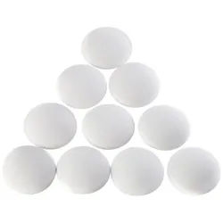 SO-TECH® Wandtürstopper Wandpuffer Türpuffer Ø 40 mm H: 9 mm (Spar-Set, 10 St), weiß, perfekter Schutz für Wände und Möbel weiß
