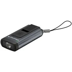 Ledlenser Taschenlampe Ledlenser K6R safety LED Stablampe mit USB-Schnittstelle akkubetrieben silberfarben