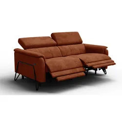 RELAXSOFA RODEN 3-Sitzer, rostrot