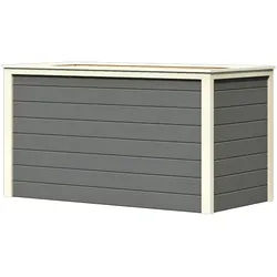 Karibu Hochbeet 2 - 835 l Fassungsvermögen 19 mm Wandstärke-terragrau