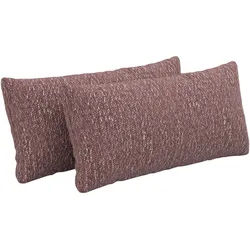 Sit & More Zierkissen , Aubergine , Textil , 2-teilig , Uni , Füllung: Polyester,Polyester , rechteckig , 60x30 cm , Goldenes M, Oeko-Tex® Standard 100, Made in Europe, DGM-Klimapakt , Heimtextilien, Wohntextilien, Kissen, Zierkissen