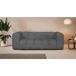 LeGer Home by Lena Gercke 3-Sitzer TALISHA Designersofa, moderne Steppung, Maße B/T/H: 229/110/75 cm, aufwendig gepolstert, hoher Sitzkomfort grau