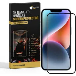 1x 9H Panzerglas für iPhone 14 Plus FULL COVER Displayschutz Panzerfolie Schutzfolie Hartglas Schutzglas Displayglas Tempered Glasfolie Sicherheitsglas Echtglas