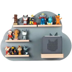 Mid.you Kinderregal , Grau , Holzwerkstoff , 5 Fächer , 48x35x19 cm , erweiterbar, Toniebox und tonies®-Figuren kompatibel , Babymöbel & Kindermöbel, Babyzimmer, Babyregale & Kinderregale