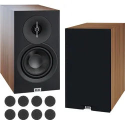 ELAC Debut B5.3 Regallautsprecher Walnuss Paar Oehlbach Set