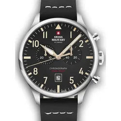 Swiss Military by Chrono Quarzuhr Swiss Military SM34098.08 Vintage Chronograph Herrenuhr 43mm 10ATM Swiss Military SM34098.08 Vintage Chronograph Herrenuhr 43mm 10ATM