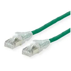 SECOMP DÄTWYLER Patchkabel Cat.6A (Class EA) S/FTP, CU 7702 flex LSOH, AMP v2 LAN-Kabel, RJ-45 Männlich (Stecker), RJ-45 Männlich (Stecker) (500.0 cm) grün