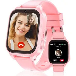 Fenamor Smartwatch (4,6 cm, sim), Kinder Smartwatch mit GPS SIM Videoanruf SOS und Spielen 2025 beige