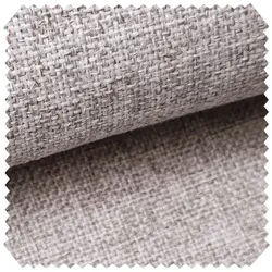 novely® Stoff LARISO Gewebter Polsterstoff Melange Möbelstoff Flachgewebe, Robust, Elegant, Meterware, 1lfm beige|grau