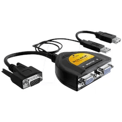 DELOCK 61968 - 2 Port VGA Data Splitter - 450 MHz