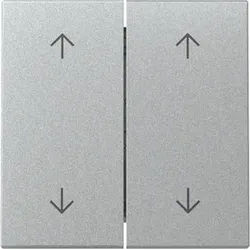 Gira Wippe 2-fach Pfeile System 55 Aluminium 329726