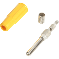 R941344000 - Bananenstecker, 4 mm, Löt-/Schraub-/Steckeranschluss, gelb