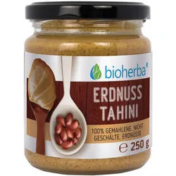 Bioherba Erdnuss-Tahini 100% gemahlene nicht geschälte Kerne 250 g