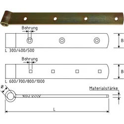 Langband mittig - 700 / 8,3 / 45