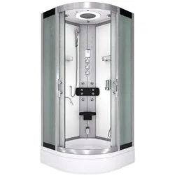 AcquaVapore Dampfdusche Duschkabine Sauna Dusche D58-50M3-EC 90x90 cm mit 2K Scheiben Versiegelung