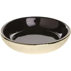 Sadena Seifenschale , Goldfarben , Keramik , 10.8x2.3x10.8 cm , Badaccessoires, Seifenschalen