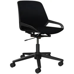 Aeris Drehstuhl , Schwarz , Metall, Kunststoff , Drehkreuz , 70x68x40 cm , Made in Germany , Typenauswahl, Wippfunktion, Sitzfläche 360° drehbar , Büromöbel, Bürostühle, Drehstühle