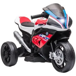 Homcom Elektro Kindermotorrad, Blau/Rot, PP+ Metall , Kunststoff , 42x54x82.5 cm , Freizeit & Co, Gartenspielzeug, Kinder-Elektrofahrzeuge