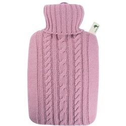 Hugo Frosch Wärmflasche Klassik 1,8l Strickbezug pastell-rosa 1 St