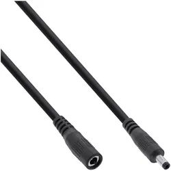 Inline InLine® Verlängerungskabel, DC Stecker 4,0x1,7mm, schwarz, 3m Stromkabel