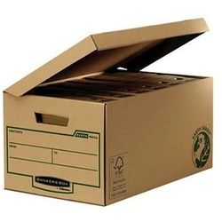 Datei-Box Fellowes MAXI mit Deckel Braun Recycelter Karton (39 x 58 x 29,3 cm)