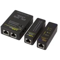 Network cable tester with PoE finder