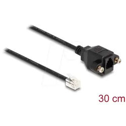 DELOCK 87956 - RJ10 Stecker / Buchse, Einbau, 30 cm