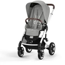 cybex Gold Kinderwagen , Grau , Textil , 60.5x110x91 cm , EN 1888 , Feststellbremse, Fußstütze abklappbar, Federung, 5-Punkte-Gurt, für Babyschale geeignet, Griff in Lederoptik, Transportsicherung, Sitz umsetzbar, Einhand-Faltmechanismus , Baby on Tour, Kinderwagen, Kombikinderwagen