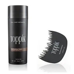 TOPPIK Haarstyling-Set TOPPIK 55 gr. Haarverdichter + TOPPIK Hairline Optimizer! - Streuhaar, Puder, Hair Fibers schwarz