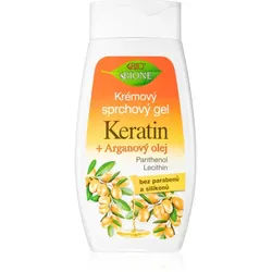 Bione Cosmetics Keratin + Argan Duschgel mit Arganöl 260 ml