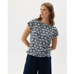 Holebrook Ellen Capsleeve navy (pattern) (664) M
