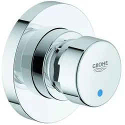 Grohe Selbstschluss-Durchgangsventil Euroeco CS chrom, Markierung blau/rot, 36268000