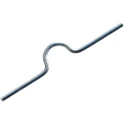 100 Vorgebogener Kalenderaufhänger 70 mm | silber, Kunststoff|Stahl