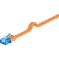 Goobay CAT 6A Flach-Patchkabel, U/UTP, Orange