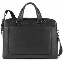 Piquadro Modus Kurzgriff-Laptoptasche 14" mit Tabletfach Schwarz