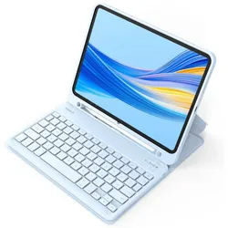 Inateck Tastatur Hülle für iPad 11Gen A16, iPad 10, iPad Air 11'' M4 M3 iPad-Tastatur blau