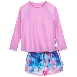 Playshoes Badeshorts UV-Schutz Bade-Set 1-1-Arm Batik lila 86/92 - ca. 18-24 Monate