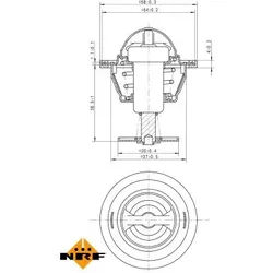 NRF Thermostat, Kühlmittel 725083 für Ford KIA