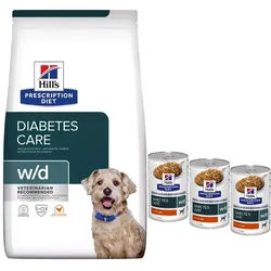 HILL'S PD Prescription Diet Canine w/d 10kg + HILL'S PD Prescription Diet Canine w/d 3x370g
