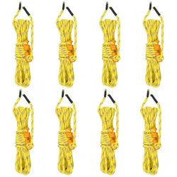 vidaXL Leine, Zeltleinen mit Seilspannern 8 Stk. Reflektierend 4 m 4 mm