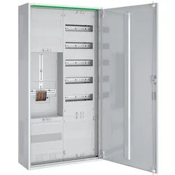 ABN ABNRS207Z0071 Zählerschrank 3Pkt, 1Z, 1V, 1APZ, HLAK/Kanal, IP44, SKII, 5-polig, BxHxT 550x1100x210 mm, weiß