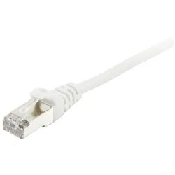 Equip Equip 605550 RJ45 Patchkabel CAT 6 S/FTP 50.00 m Weiß vergoldete Steck Netzkabel, (5000.00 cm) weiß