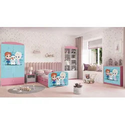 99rooms Jugendzimmer-Set Dreams Motiv VIII, (Komplettset, Set (5-St), Modern, für Kinderzimmer, mit viel Stauraum, Lattenrost und Matratze rosa|weiß