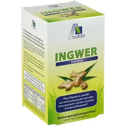 Avitale INGWER 500 mg + Vitamin B1 + C 90 St Kapseln